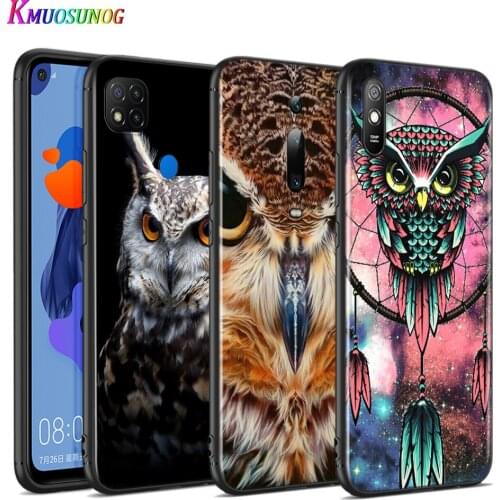 Silicone Cover Camouflage Owl Animal For Xiaomi Redmi 9T 9 9C 9A 9AT 9i 8 8A 7 6 Pro 7A 6A 5 5A 4X Plus Phone Case