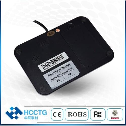 Smart RFID Cheap EMV L1 Certified USB NFC Reader with 4 LED Indicators HD8N