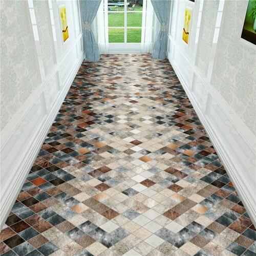 Modern Minimalist Interior Entrance Doormat Nordic Geometric Pattern Kitchen Living Room Carpet Bedside Corridor Carpet