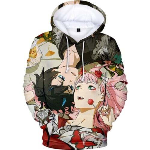 Darling In The Franxx 3D Print Hoodies Anime Girl Zero Two Fashion Sweatshirt Men Women Hoodie Harajuku Cosplay Tops Unisex Coat