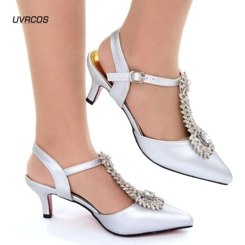 New Fashion Nigerian Women Party Pumps Wedding Shoes for Women Bride Shoes Women Heels High Heel Sandals High Heels Sexy Ladies