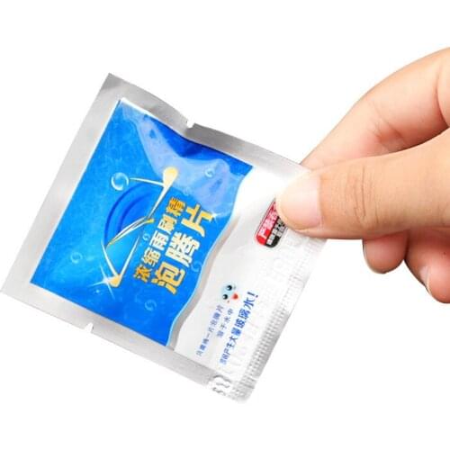 Solid wiper fine effervescent tablet window cleaning car windshield glass desktop construction mirror mirror cleaner