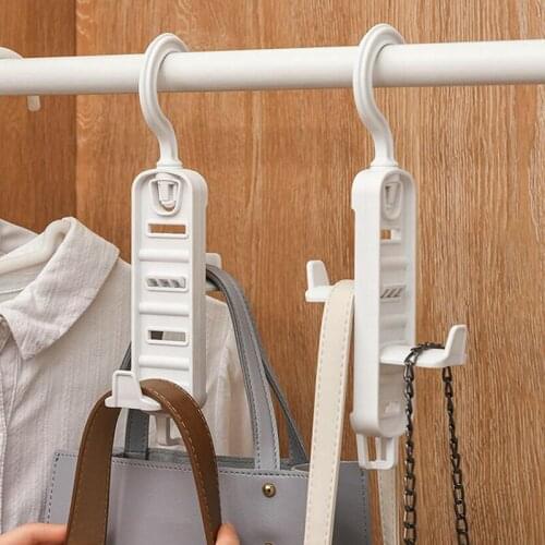 1PC Clothes Hanger Drying Racks Multifunction Rotatable Double-sided Coat Hat Belt Scarf Storage Hook Closet Clothes Hangers