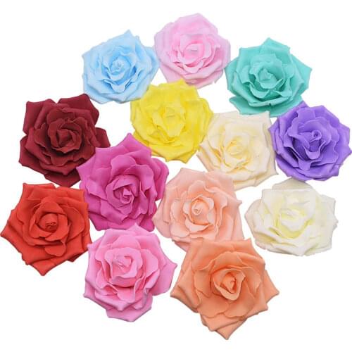 YONGSNOW 10CM 10pcs/set Foam Artifical Rose Flowers Head For Wedding Party Festival Decoration DIY Craft Home Garden Supplies