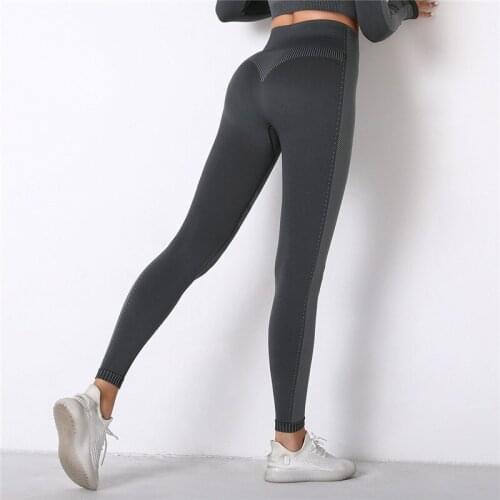 Women Leggings Gym Jogging Fitness Training Running Yoga Tight Pants Peach Hip Breathable Push Up Leggings Workout High Waist