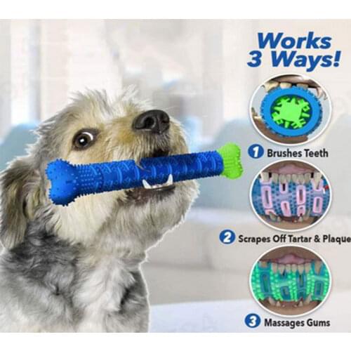 Dog Chew Toothbrush Pet Molar Tooth Cleaning Brushing Stick Doggy Puppy Dental Care Pet Self-Brushing Toothbrush Dropshipping