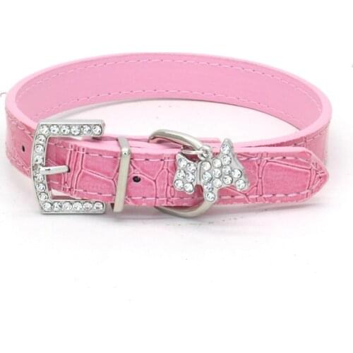 1PCS Crystal Pendant Pet Dog Collar Puppy Cat Pet Buckle Dogs Leads Neck Strap Animal Pet Accessories Dog Leash and Harnesses