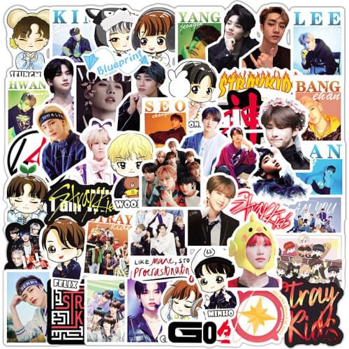 10/30/50pcs/pack korea Stray Kids Kpop Stickers Lable For Motorcycle Notebook Computer Car DIY Childrens Toys Decal Guitar Etc