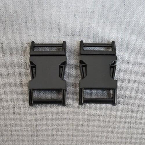 15mm Black Webbing Metal Side Release Straps Buckle For Bag Backpack Pet Dog Collar Necklace Bracelet Garment Sewing