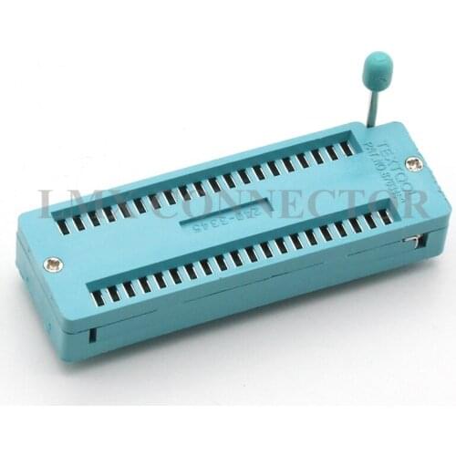 2PCS IC Activities Seat 40P Test Socket Locking Seat Single Chip Base Connector High Temperature Resistant Wide-body