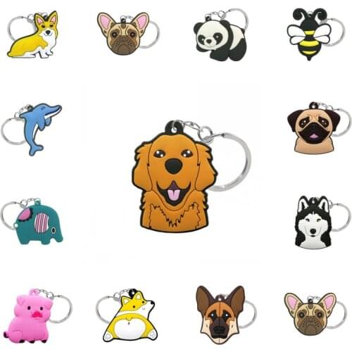20PCS Figure Key Chain PVC Anime Key Ring Kid Mini Toy Pendant Keychain Children Key Holder Fashion Jewelry