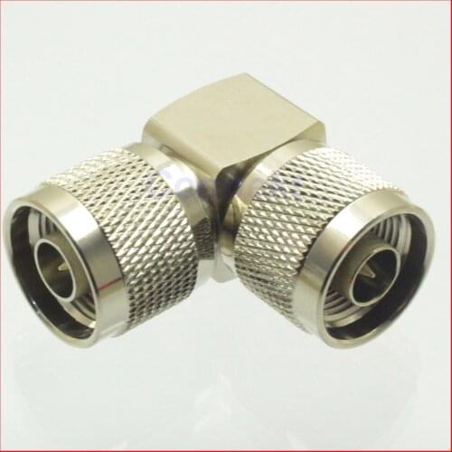 5pcs/lot N male to N male plug right angle in series RF adapter connector