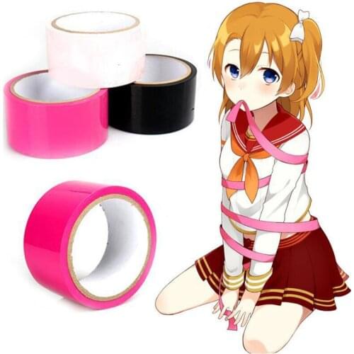 Adult Games non-adhesive Duct Tape Elastic Sticky Bondage Binding Tape Tied Fetish Restraint Belt BDSM Tape Sex Toys For Couples