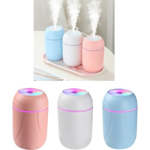Car Air Humidifier Air Purifier USB 260ml Portable Essential Oil Diffuser Aroma Essential Oil Diffuser Home Office Car