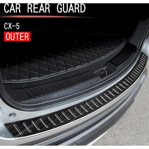 Car Rear Bumper Trunk Guards Trunk Anti-Scratch Guards Rear Bumper Trim Cover for Mazda CX-5 2017-2021