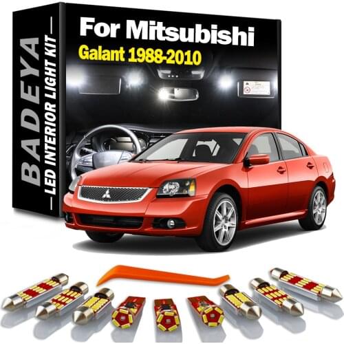For Mitsubishi Galant 1988-2012 Canbus Vehicle LED interior Light License Plate Lamp Kit Car Lighting Accessories