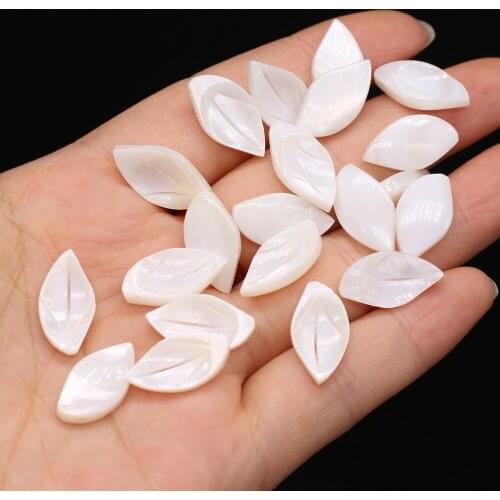 20Pcs Natural Freshwater White Shell Pendant Irregular Loose Beads For Jewelry Making DIY Necklace Earrings Accessory