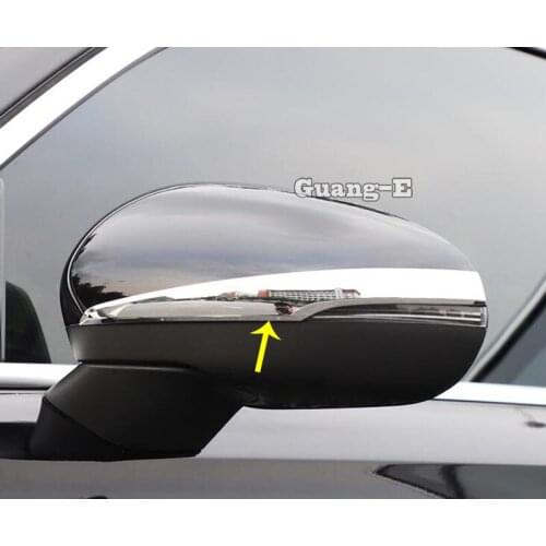 For Mercedes Benz A Class W177 A180 A200 A250 2019 2020 2021 Back Rear View Rearview Mirror Cover Stick Trim Frame Eyebrow 2pcs
