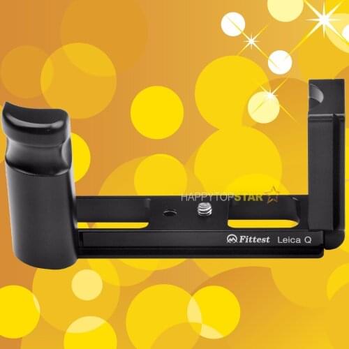 Black L Vertical Quick Release Plate Camera Holder Bracket Hand Mount Grip For Leica Q Q2 Arca Swiss RRS kirk Wimberley Markins