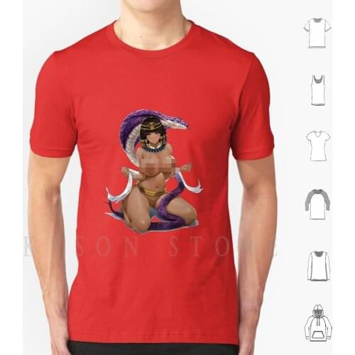 Anime Sexy Egyptian Pharaoh T Shirt Print For Men Cotton New Cool Tee Sexy Egyptian Pharaoh Snake Big Boobs Huge Large Boob