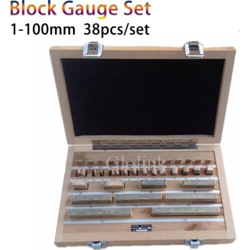 38Pcs/Set 1 grade 0 grade Block Gauge Caliper Inspection Block Gauge Measuring Tools