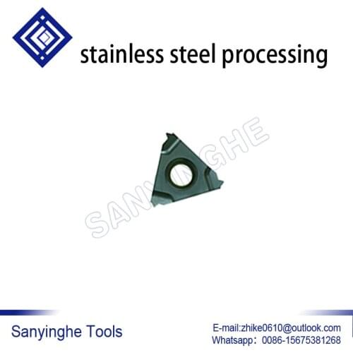 Free shipping 10pcs/lots 1.25ISO 11NR / 1.25ISO 16NR / 1.25ISO 16ER cnc carbide threading inserts for stainless steel