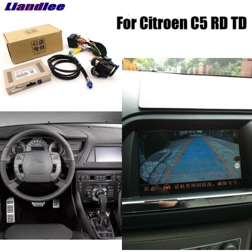 Liandlee Parking Camera Interface Reverse Back Up Park Camera Kits For Citroen C5 RD TD Original Display Upgraded