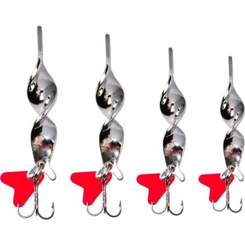 2 Pcs/Lot 10g 14g 21g Metal Fishing Lure Gold Spoon Sequins Spinner With Hook Hard Bait For Sea Lake Lure Tool Wobble L55