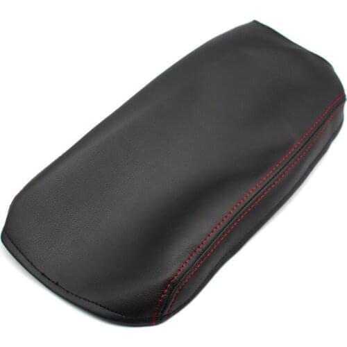 Microfiber Leather Armrest Cover For Audi A3 2017 2018 Car Center Control Armrest Box Cover Trim