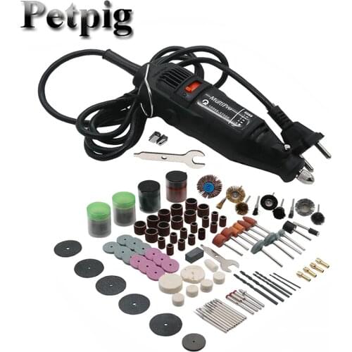 Petpig 180W Multitool Woodworking Polishing Electric Tool 220V Machine Polishing Making Tool Cutting and Drilling Tool Sets