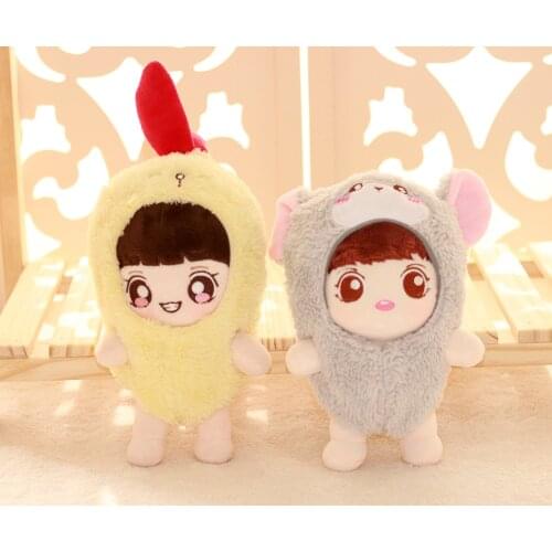 [MYKPOP]Dolls Clothes & Accessoires- Hooded Pajama Sweater for 20cm / 15cm Dolls(without doll) KPOP Fans Collection SC20042516