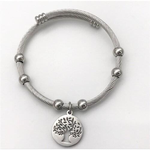 New 316 stainless steel leather cord bracelet Neutral men and women Adjustable length 003