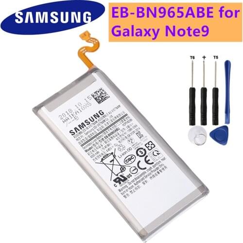 SAMSUNG Original Battery EB-BN965ABU EB-BN965ABE For Samsung Galaxy Note9 Note 9 N9600 SM-N9600 SM-N960F 4000mAh Phone Battery