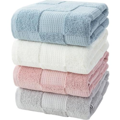Cusack 1 pcs 70 x 140 cm Pure Cotton Men Women Bath Towel for Adults Children Students Home 6 Colors Soft Rectangle