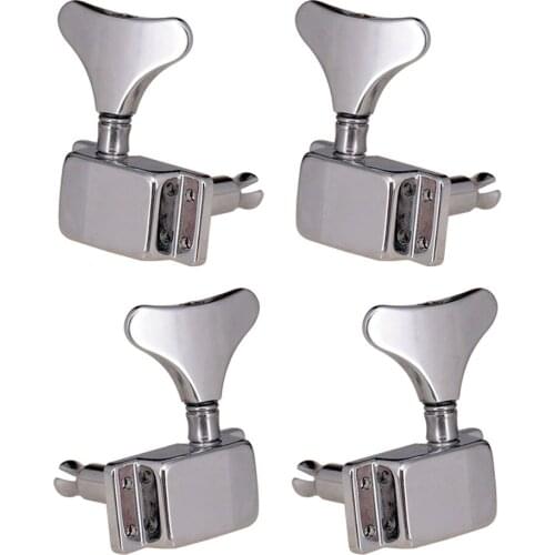 4Pcs Semi-closed Electric Bass Tuning Pegs Tuners DIY 2R2L Musical Instrument Parts