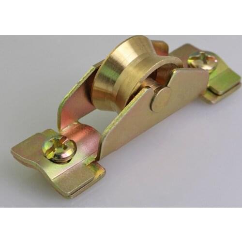 Sliding Door Plastic Steel Window Pulley Glass Aluminum Alloy Brass Wheel Muted Nylon Roller Hardware