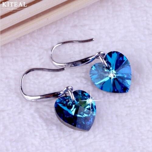 KITEAL 2018 Girlfriend earring Heart of the sea ocean boucle doreille femme jewelry accessories