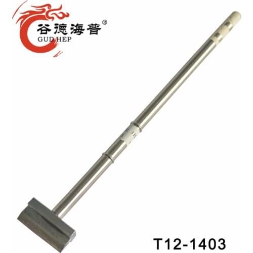Gudhep T12-1403 Spatula typeSoldering Iron Tips for FX951 FX950 Soldering Station FM2028 FX9501 Handle
