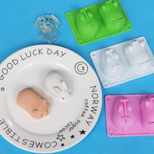 Silicone Molds for Baking Dessert Mousse New Cake Decorating Moulds Silicone 3D Bunny And Pig Rabbit Cake Molds Wholesale