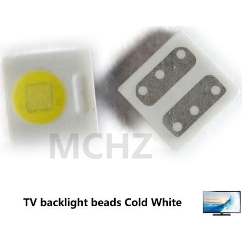 50pcs EVERLIGHT Lextar AOT LED Backlight High Power LED 1W 3030 2828 3V-3.6v Cool white 230LM TV Application 3030 smd led diode
