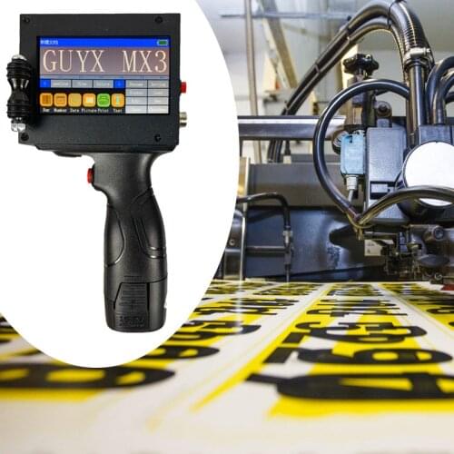 LED Touch Screen Handheld Inkjet Printer Intelligent USB Production Date Food Packaging Code Machine Batch Number Tools New 2021