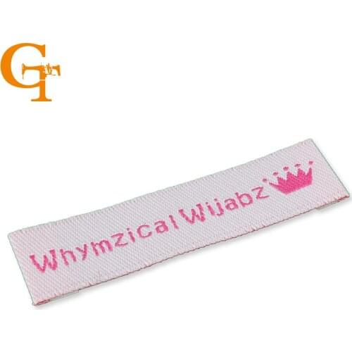 Garment woven sewing labels tags with personality custom logo company name