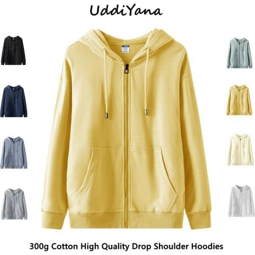 Unisex XS-5XL Oversized Hoodie High Quality Zip Up Hoodie Womens Sweatshirt Woman Clothes Sportwear Mens Top Cotton Tracksuit