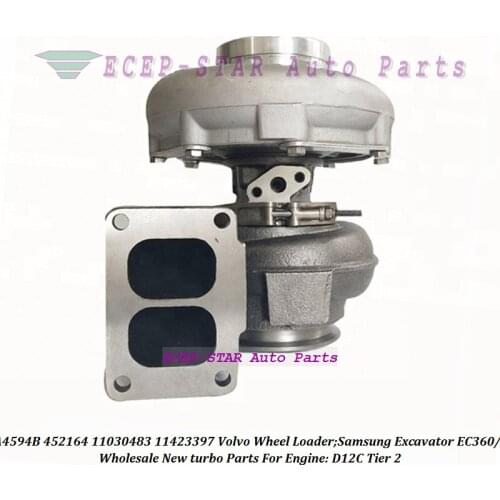 Turbo GT4594B 452164 452164-0026 452164-11 11030483 11423397 For Volvo Wheel Loader For Samsung Excavator EC360 460 D12C Tier 2