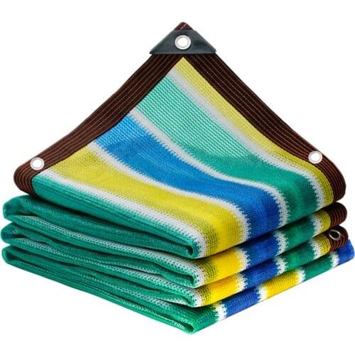 Thicken 8Pin Colorful Sunshade Net Garden Patio Balcony Roof Encrypted Sunscreen Succulent Plants Carport Outdoor Shading Net