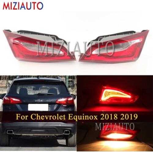 Inner side Rear tail light For Chevrolet Equinox 2018 2019 Brake turn signal light Rear Bumper Fog lamp Car Accessories