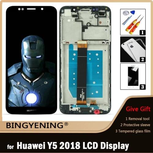 Original For Huawei Y5 Y5 Pro 2018 LCD Display Screen Touch Digitizer Assembly For 5.45" Huawei Y5 Prime Y5 Lite 2018 With Frame