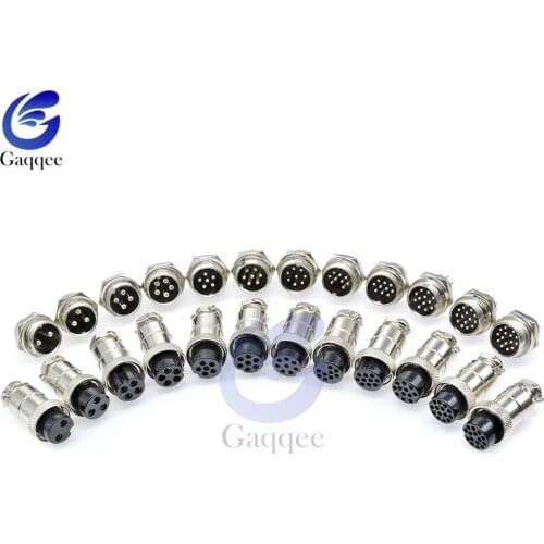1set GX20 2/3/4/5/6/7/8/9/10/12/14/15 Pin Male Female Wire Panel Circular Connector Lid L94-100Y Aviation Connector Socket Plus