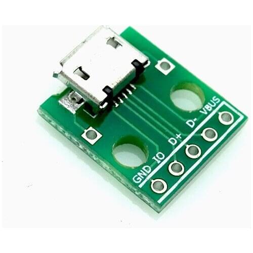 10pcs MICRO USB To DIP Adapter 5pin Female Connector B Type Pcb Converter Pinboard 2.54 For Arduino DIY Teaching Project