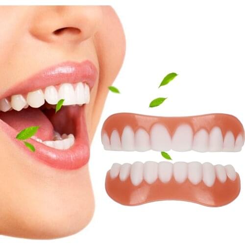Silicone Imitation Braces For Upper Lower Teeth Whitening Stickers Professional Perfect Smile Veneers Cosmetic Dental Accessory